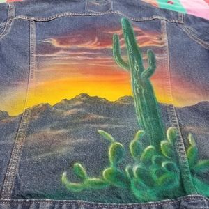 Levis Cactus Out West Custom Trucker Jacket USA 48